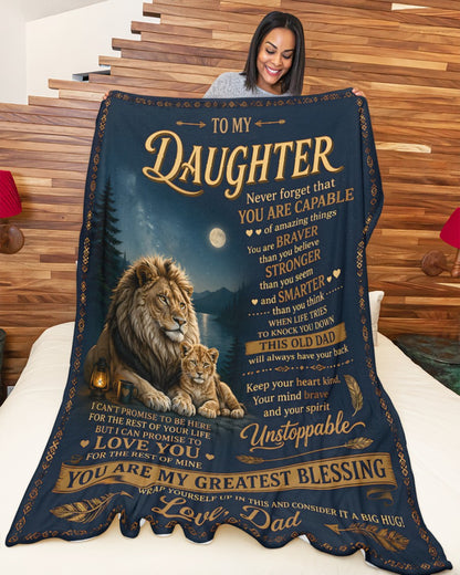 Special Gift For Your Daughter Blanket - From Dad (SKU2607-286)