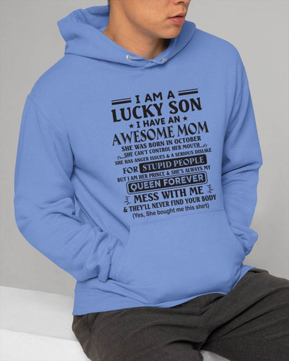 OCTOBER - I AM A LUCKY SON I HAVE AN AWESOME MOM - FROM MOM - TLEE10 (SKU11-37-10)