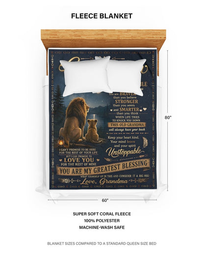 Special Gift For Your Granddaughter Blanket - From Grandma (SKU2606-278)