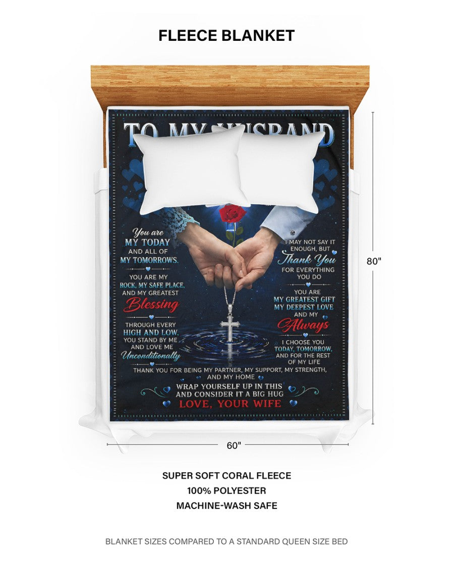 Special Gift For Your Husband Blanket - From Wife (SKU2607-168)
