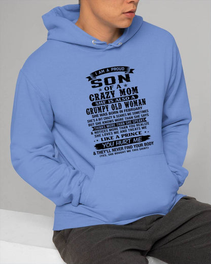 FEBRUARY - PROUD SON OF A FREAKIN' AWESOME MOM - FROM MOM - TLEE02 (SKU2607-60-02)