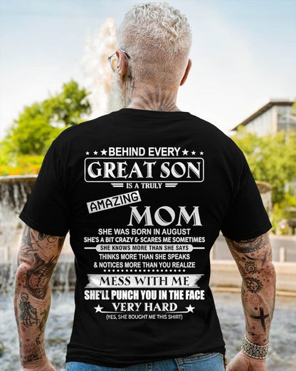 AUGUST - BEHIND EVERY GREAT SON IS A TRULY AMAZING MOM - FROM MOM - TLEE08 (SKU10-37-08)
