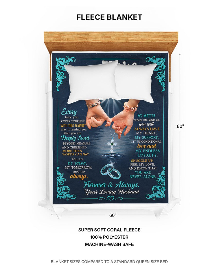 Special Gift For Your Wife Blanket - From Husband (SKU2607-129)