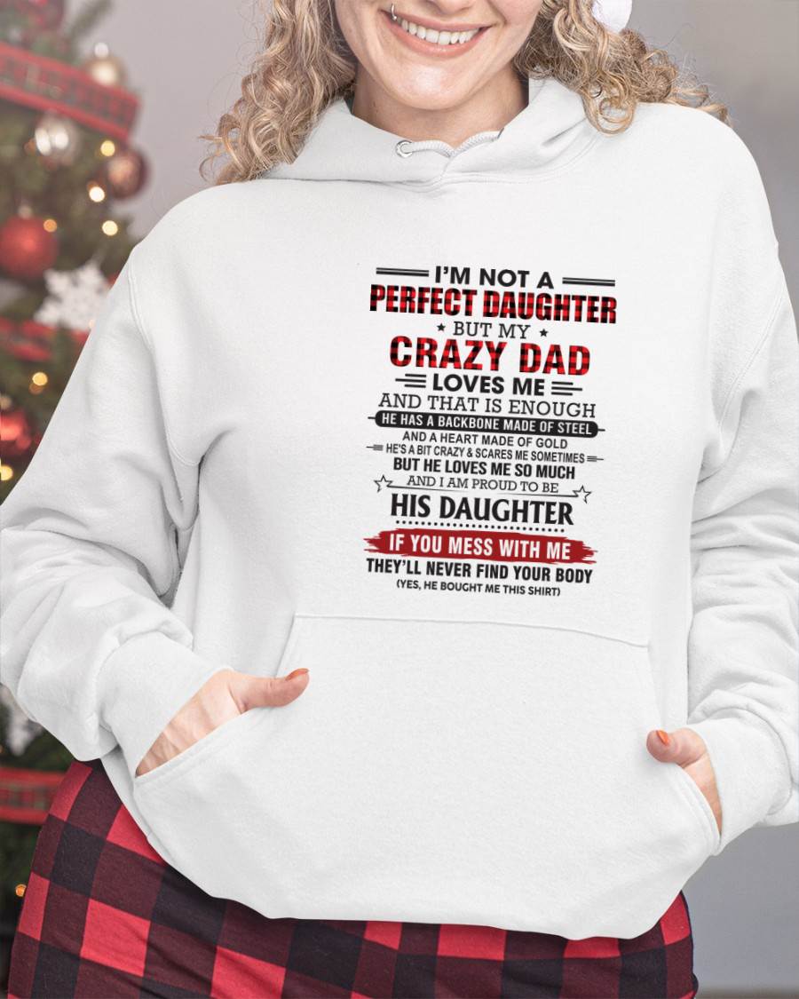 DAUGHTER OF A CRAZY DAD SHIRT - FROM DAD - TLEE00 (SKU2606-115-00)