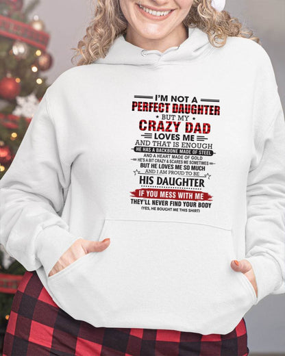 DAUGHTER OF A CRAZY DAD SHIRT - FROM DAD - TLEE00 (SKU2606-115-00)
