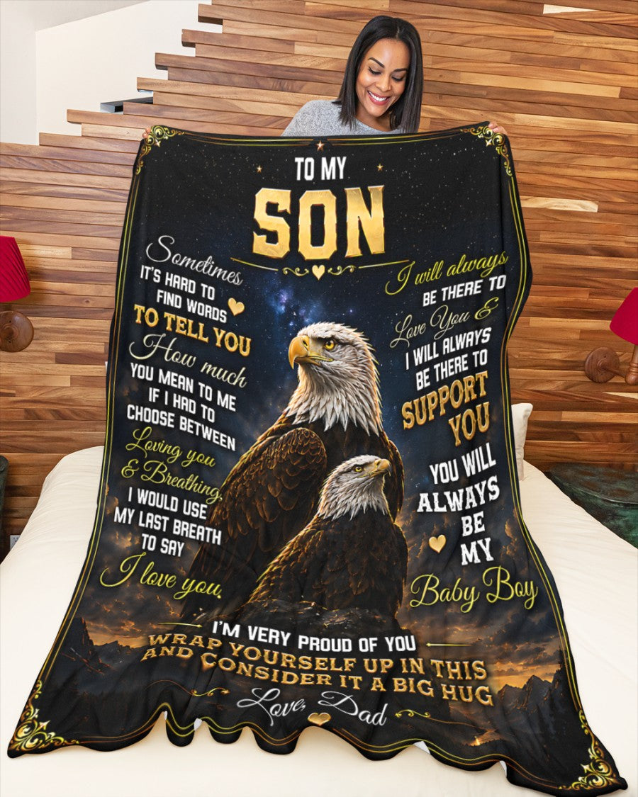 Special Gift For Your Son Blanket - From Dad (SKU2605-89)