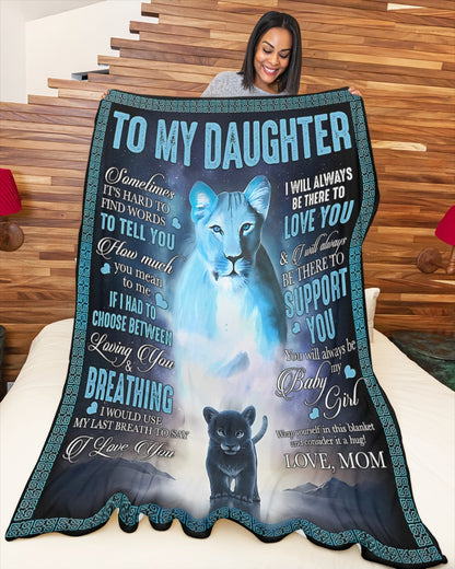 Special Gift For Your Daughter Blanket - From Mom (SKU2606-221)