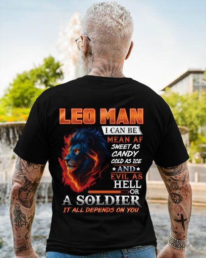 I’M NOT JUST A LEO MAN — I’M FIRE AND ICE IN ONE SOUL - GIFT FOR MAN - TLEE00 (SKU10-20-00)