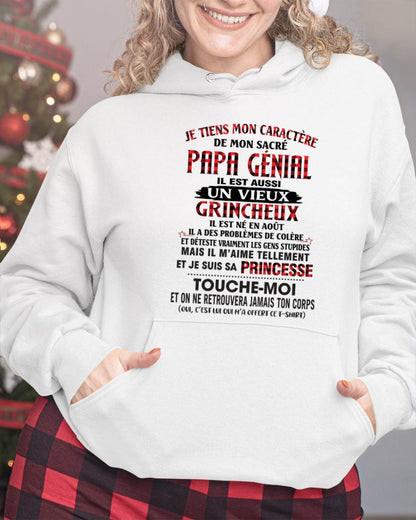 AOÛT / FILLE À PAPA GÂTÉE ET FIÈRE - CADEAU DE PAPA - TLEE08 (SKU2605-355-08)