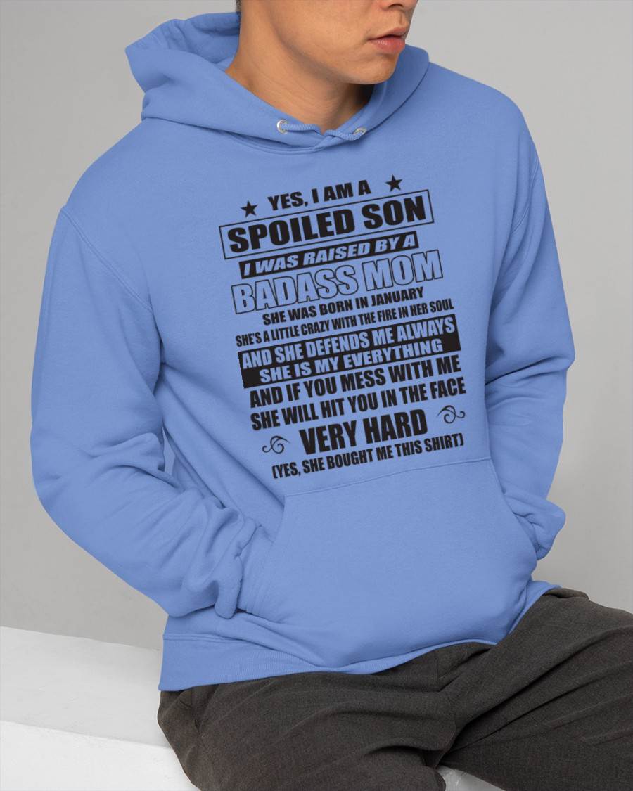 JANUARY MOM — MY MOM RAISED ME WITH LOVE AND ATTITUDE - FROM MOM - TLEE01 (SKU2605-282-01)
