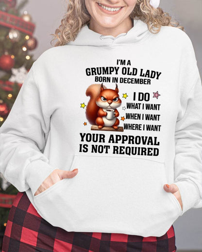 DECEMBER BORN WOMEN DON’T NEED APPROVAL TEE - FOR WOMEN - TLEE12 (SKU2605-211-12)
