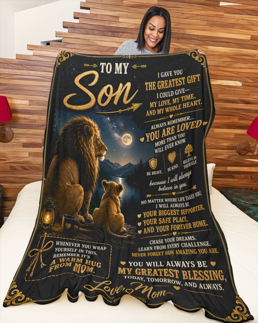 Special Gift For Your Son Blanket - From Mom (SKU2607-186)