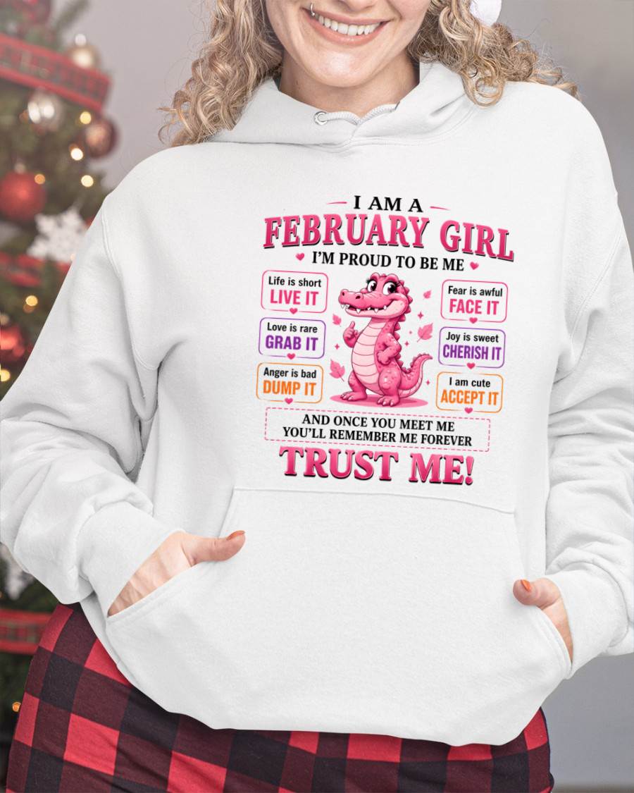 FEBRUARY GIRL CUTE ALLIGATOR TEE - FOR WOMEN - TLEE02 (SKU2607-236-02)