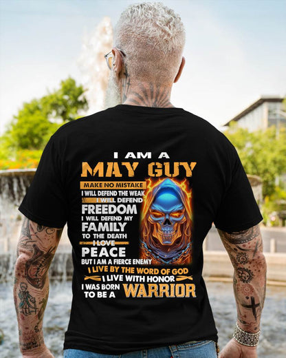 MAY - A WARRIOR BY BLOOD, A BELIEVER BY HEART - GIFT FOR MAN - TLEE05 (SKU10-51-05)