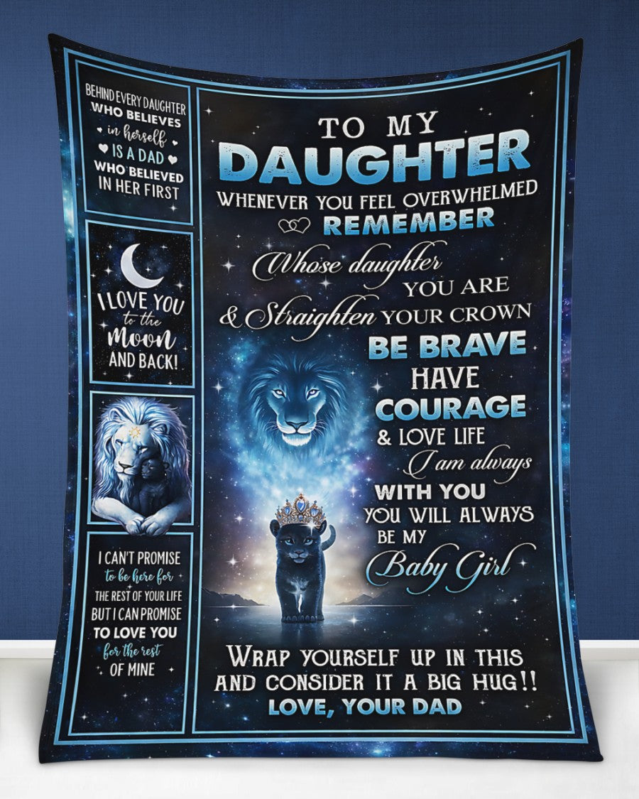 Special Gift For Your Daughter Blanket - From Dad (SKU2604-125) FULL
