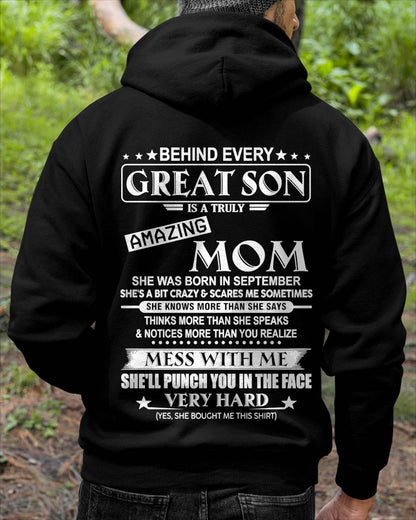SEPTEMBER - BEHIND EVERY GREAT SON IS A TRULY AMAZING MOM - FROM MOM - TLEE09 (SKU10-37-09)