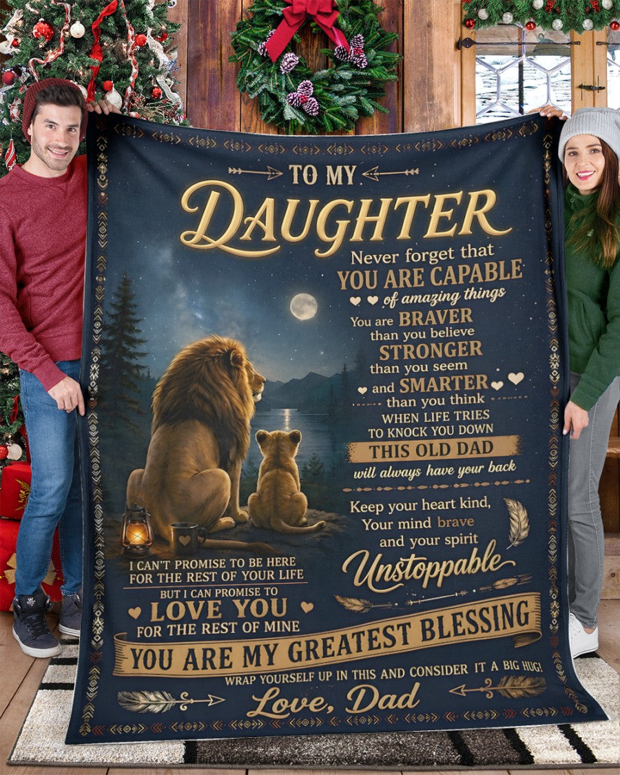Special Gift For Your Daughter Blanket - From Dad (SKU2606-234)