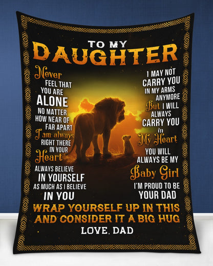 Special Gift For Your Daughter Blanket - From Dad (SKUB12-71)