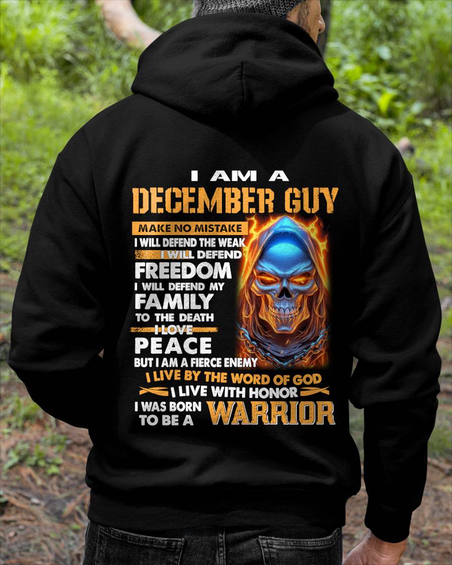DECEMBER - A WARRIOR BY BLOOD, A BELIEVER BY HEART - GIFT FOR MAN - TLEE12 (SKU10-51-12)