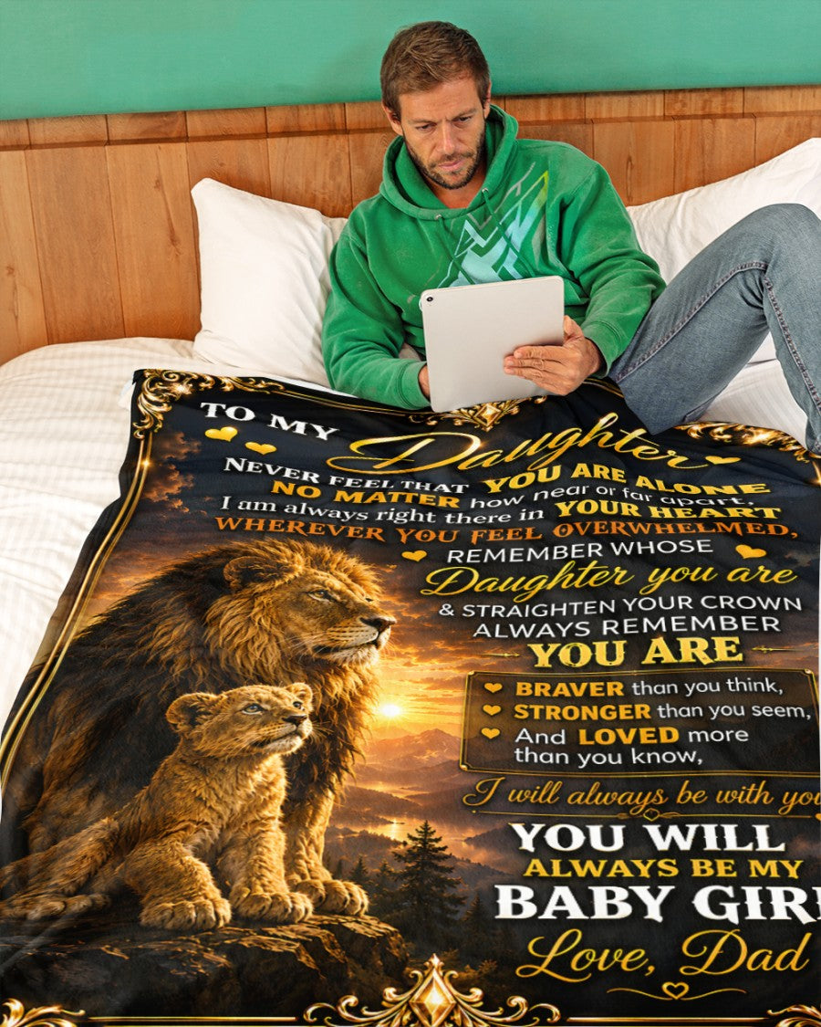 Special Gift For Your Daughter Blanket - From Dad (SKU2605-218)