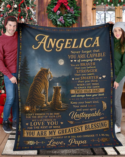 Special Gift For Your Daughter Blanket - From Dad (SKU2606-350)