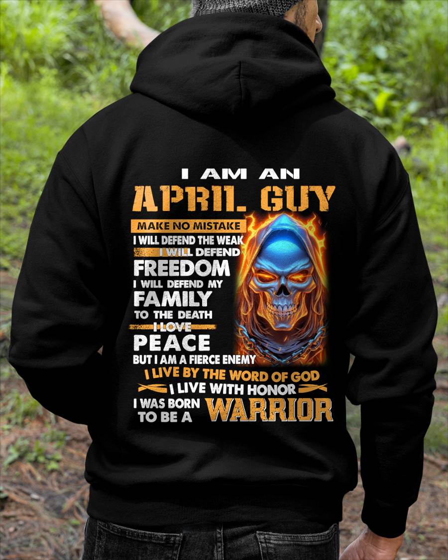 APRIL - A WARRIOR BY BLOOD, A BELIEVER BY HEART - GIFT FOR MAN - TLEE04 (SKU10-51-04)