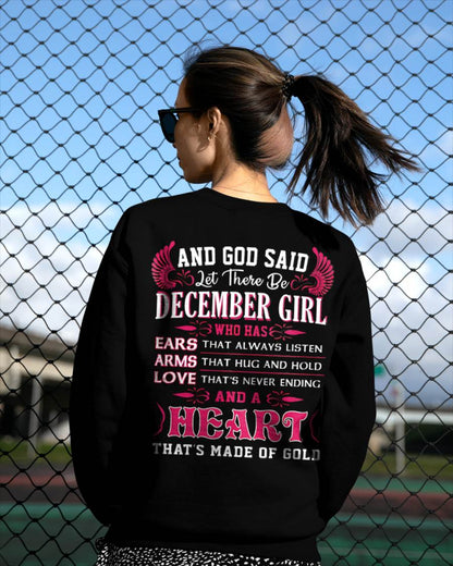 DECEMBER GIRL – EARS THAT LISTEN ARMS THAT HUG LOVE NEVER ENDING HEART OF GOLD - FOR WOMEN - TLEE12 (SKU09-75-12)