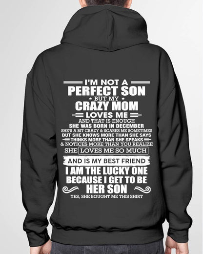 DECEMBER MOM - SHE MAY BE CRAZY BUT SHE LOVES ME UNCONDITIONALLY - FROM MOM - TLEE12 (SKU2604-84-12)