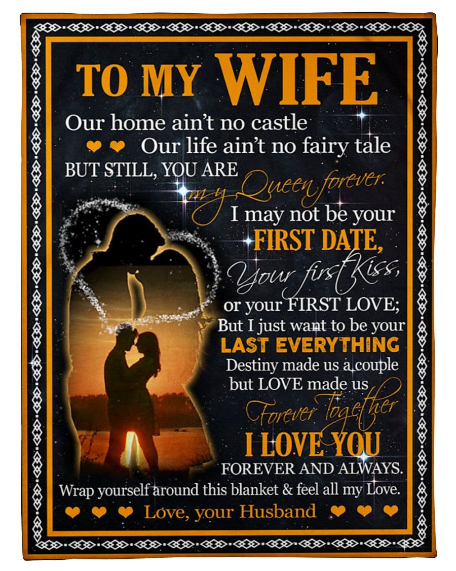 Gift for your Wife - Personalized Blanket - Best Gift - from husband