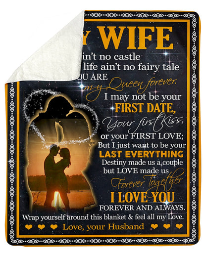 Gift for your Wife - Personalized Blanket - Best Gift - from husband