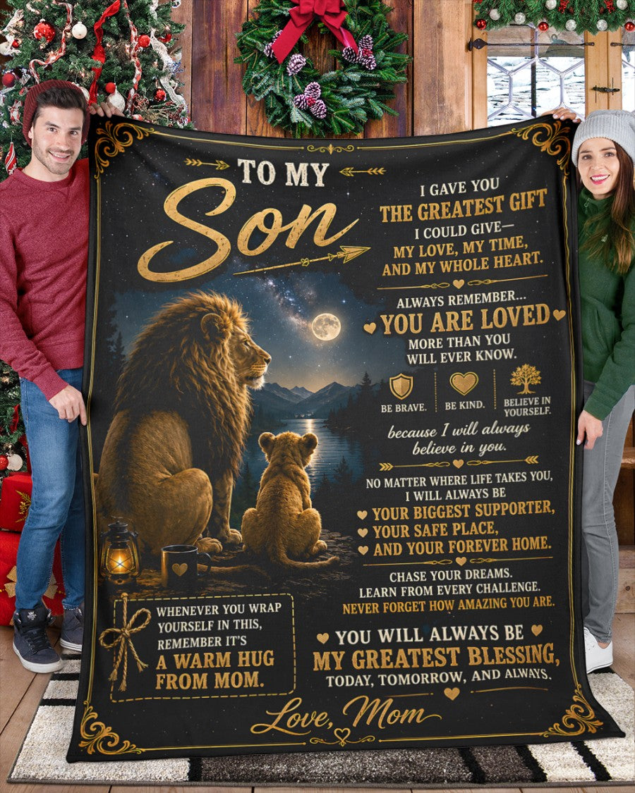 Special Gift For Your Son Blanket - From Mom (SKU2607-186)