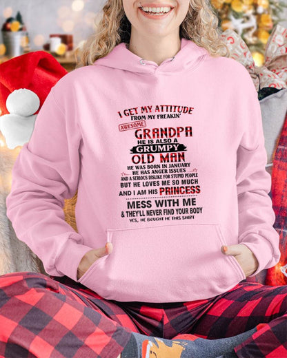 JANUARY - I GET MY ATTITUDE FROM MY FREAKIN’ AWESOME GRANDPA HE IS ALSO A GRUMPY OLD MAN - FROM GRANDPA - TLEE01 (SKU2603-36-01)