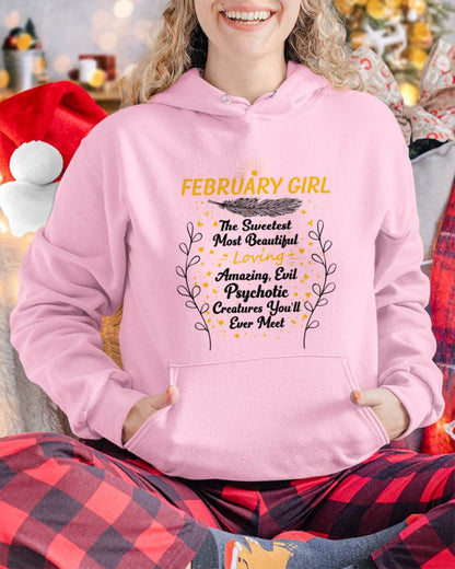 FEBRUARY GIRL – SWEET, BEAUTIFUL & A LITTLE PSYCHOTIC - FOR WOMEN - TLEE02 (SKU2603-297-02)