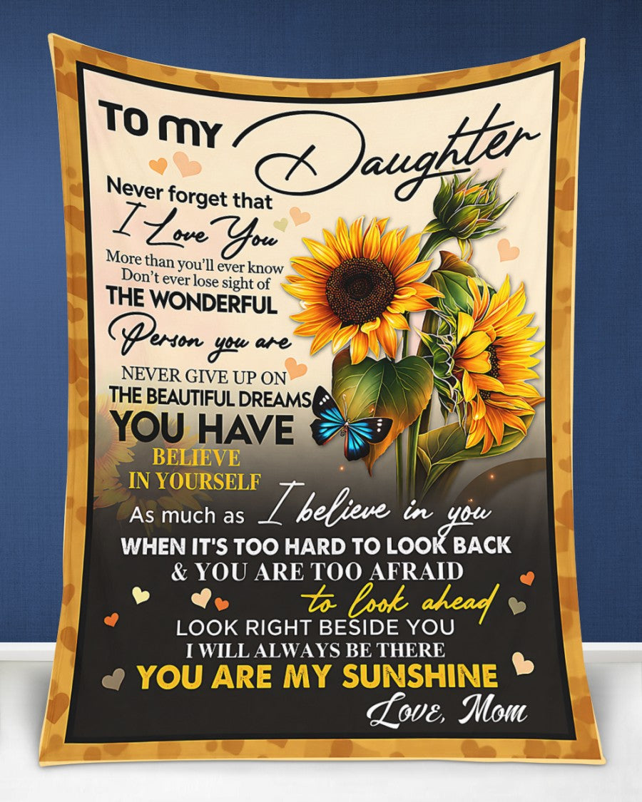 Special Gift For Your Daughter Blanket - From Mom (SKU2604-121)