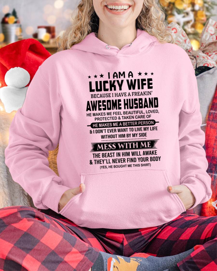 LUCKY WIFE OF AN AWESOME HUSBAND - FROM HUSBAND - TLEE00 (SKU2605-97-00)