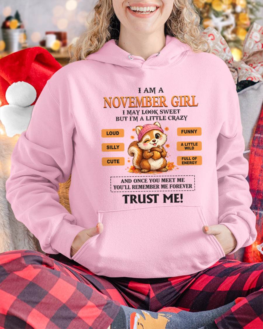 NOVEMBER GIRL - SWEET BUT A LITTLE CRAZY AND FULL OF ENERGY - FOR WOMEN - TLEE11 (SKU2603-126-11)