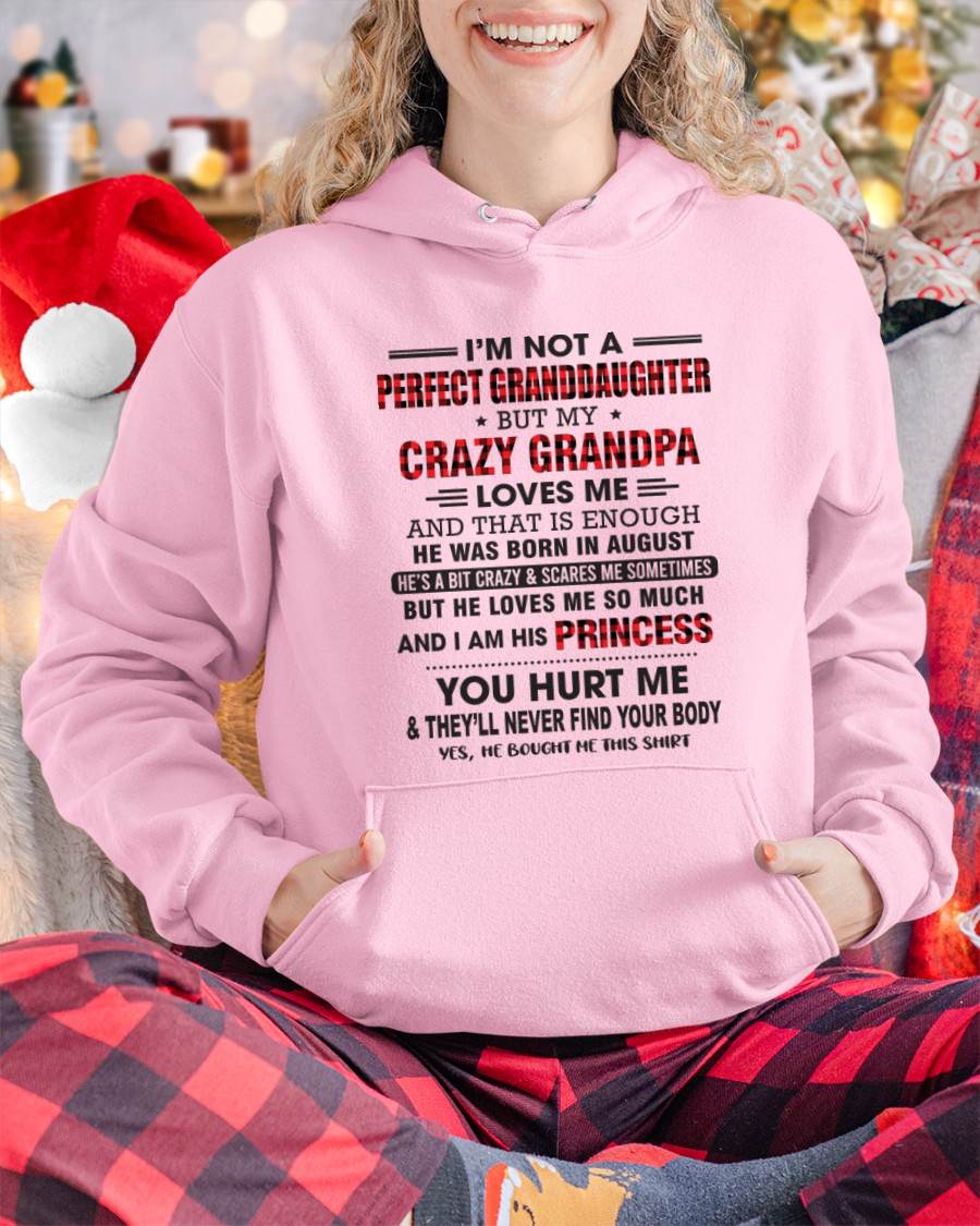 AUGUST - I MAY NOT BE PERFECT, BUT I’M ALWAYS LOVED BY MY GRANDPA - FROM GRANDPA - TLEE08 (SKU26T-01285-08)