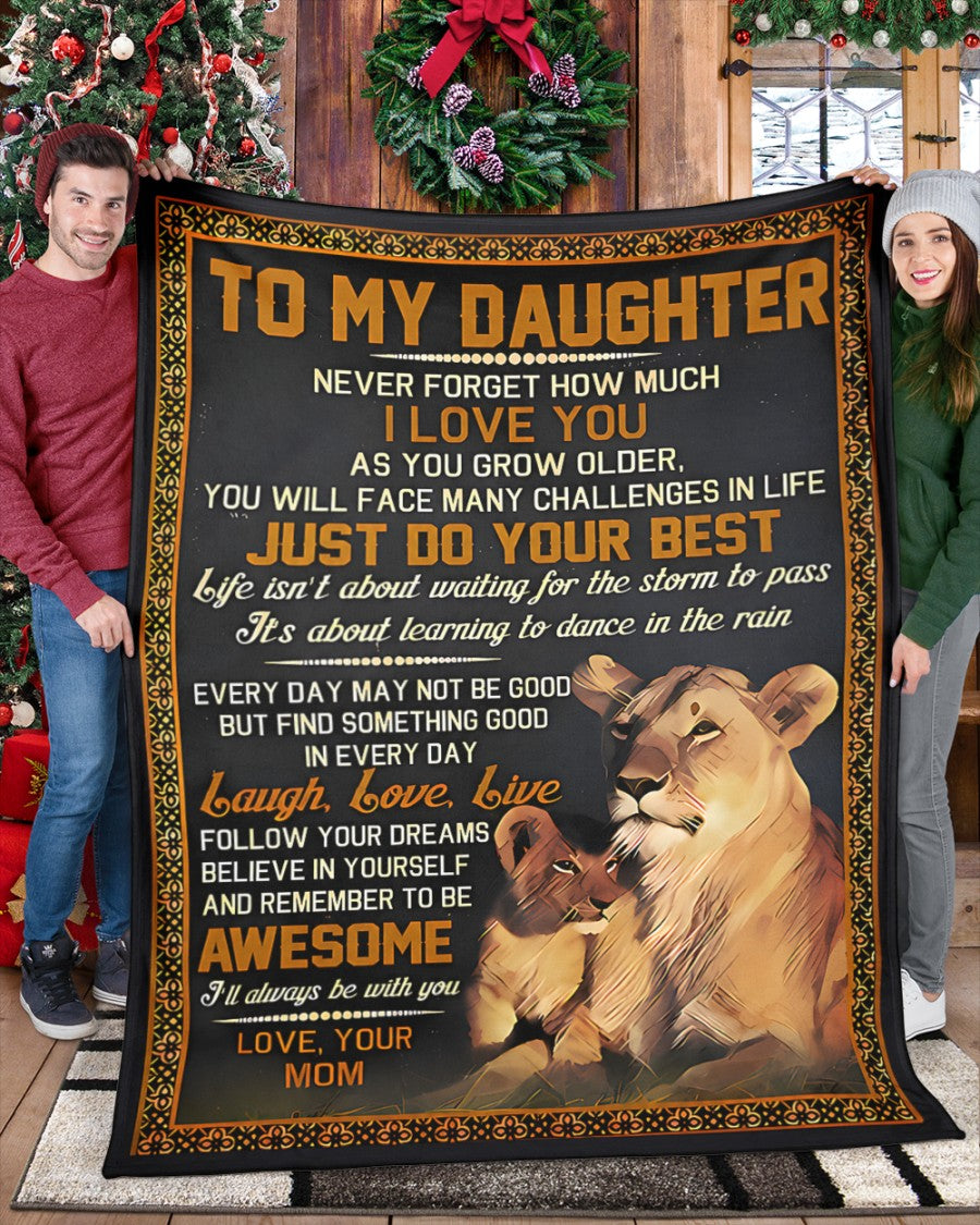 Special Gift For Your Daughter Blanket - From Mom (SKU2606-219)