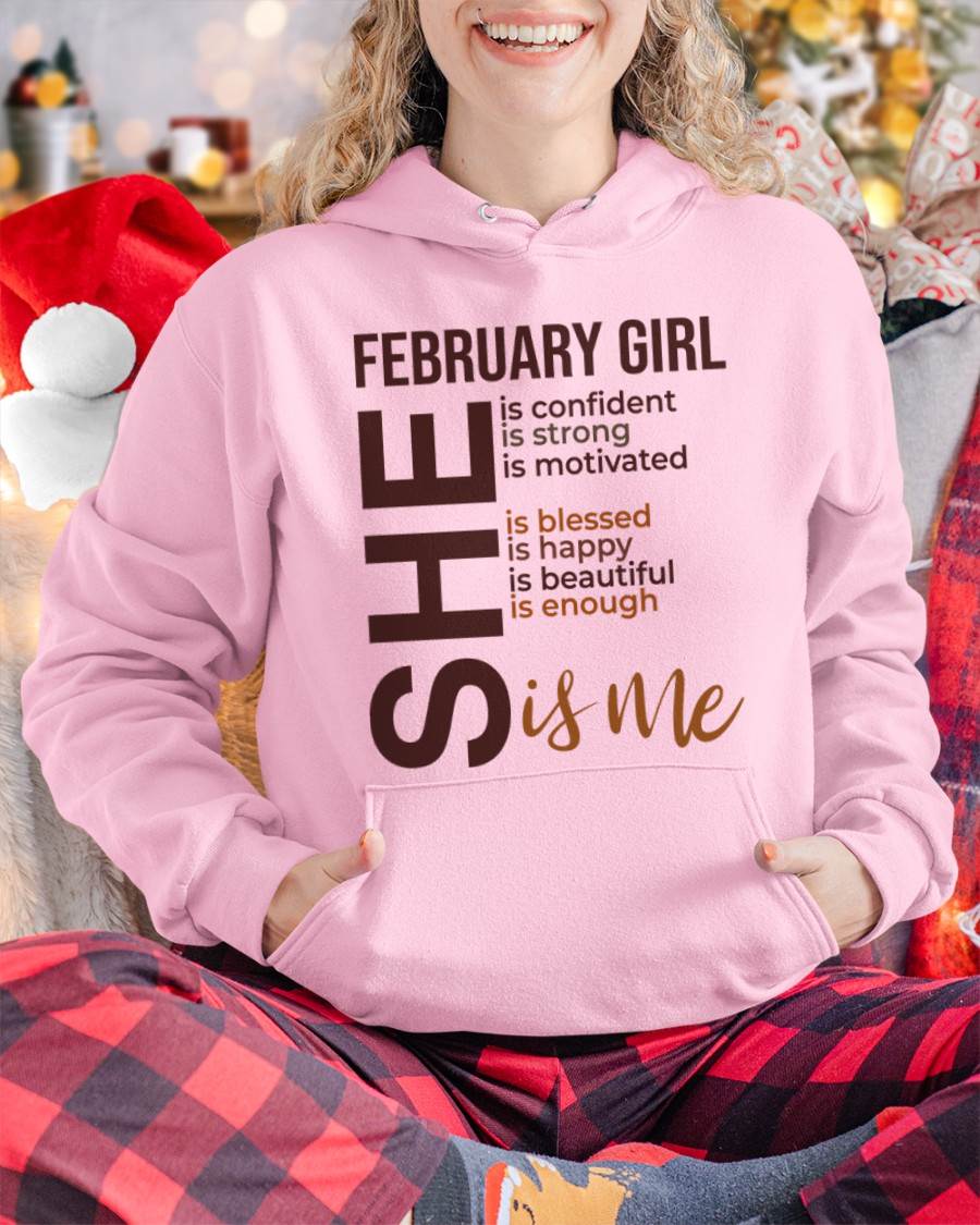 FEBRUARY BORN GIRL – CONFIDENT & STRONG - FOR WOMEN - TLEE02 (SKU2605-04-02)