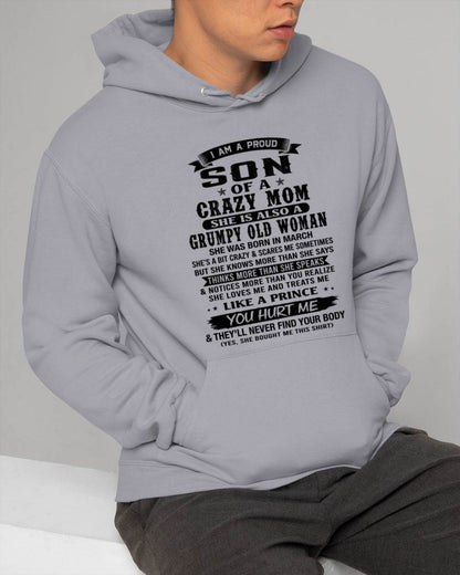 MARCH - PROUD SON OF A FREAKIN' AWESOME MOM - FROM MOM - TLEE03 (SKU2607-60-03)