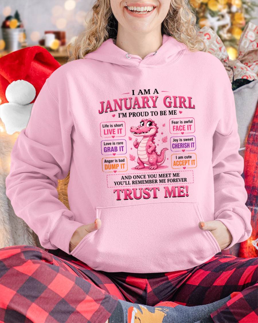 JANUARY GIRL CUTE ALLIGATOR TEE - FOR WOMEN - TLEE01 (SKU2607-236-01)