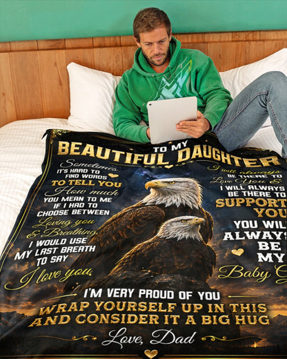 Special Gift For Your Daughter Blanket - From Dad (SKU2605-77)