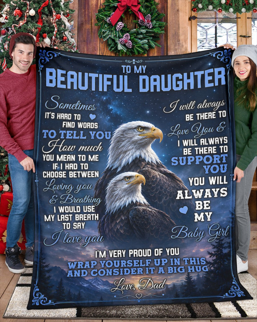Special Gift For Your Daughter Blanket - From Dad (SKU2605-76)