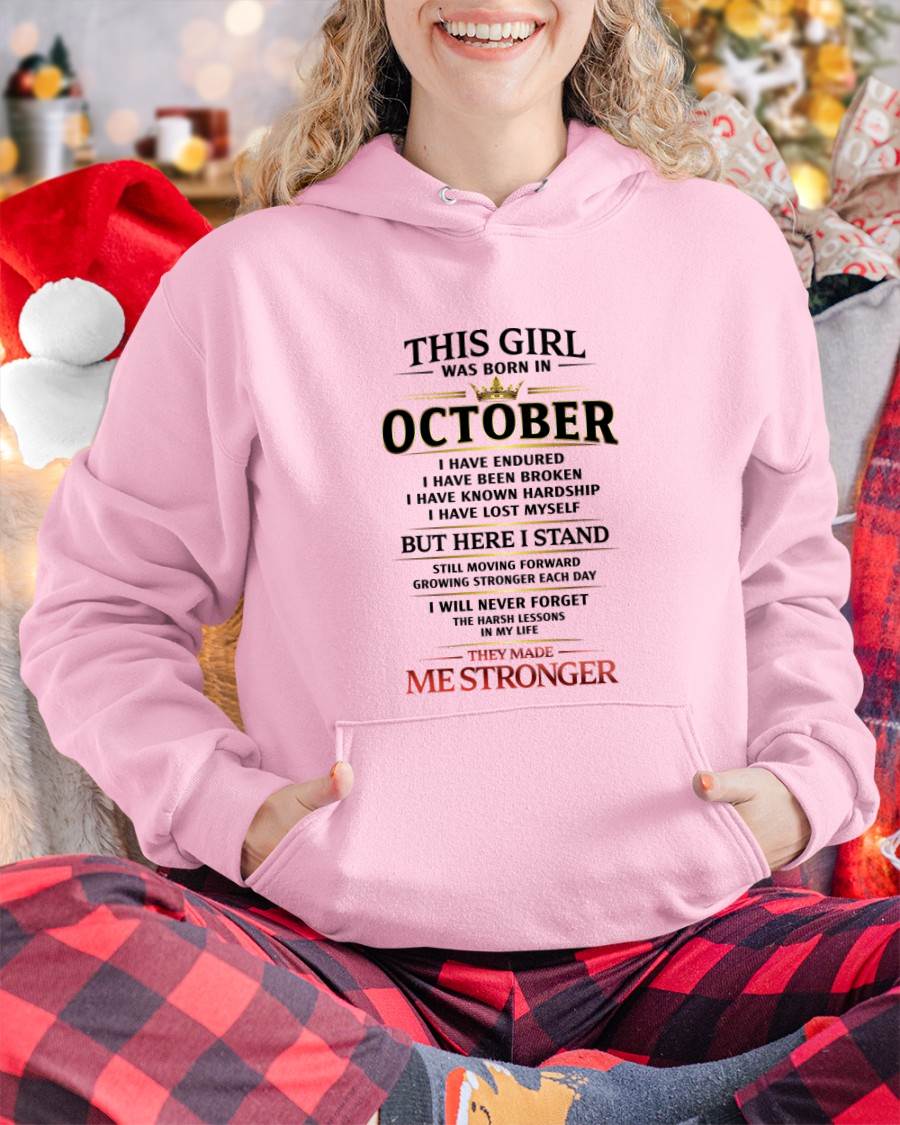 OCTOBER - THE LESSONS HURT, BUT THEY MADE ME STRONGER - FOR WOMEN - TLEE10 (SKU2602-217-10)