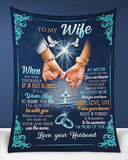 Special Gift For Your Wife Blanket - From Husband (SKU2602-76)