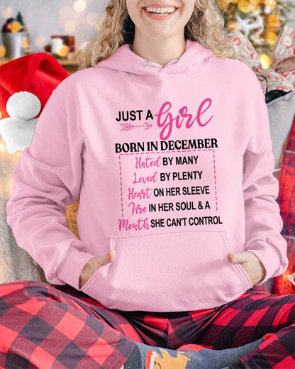 BORN IN DECEMBER – A GIRL WITH ATTITUDE, HEART, AND A MOUTH SHE CAN’T CONTROL - FOR WOMEN - TLEE12 (SKU2603-363-12)