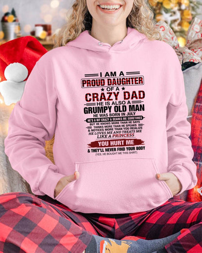 JULY - BEST DAD BEST DAUGHTER SHIRT - FROM DAD - TLEE07 (SKU2608-27-07)