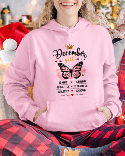 DECEMBER GIRL BUTTERFLY SHIRT - FOR WOMEN - TLEE12 (SKU2608-593-12)