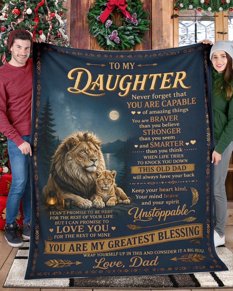 Special Gift For Your Daughter Blanket - From Dad (SKU2607-286)