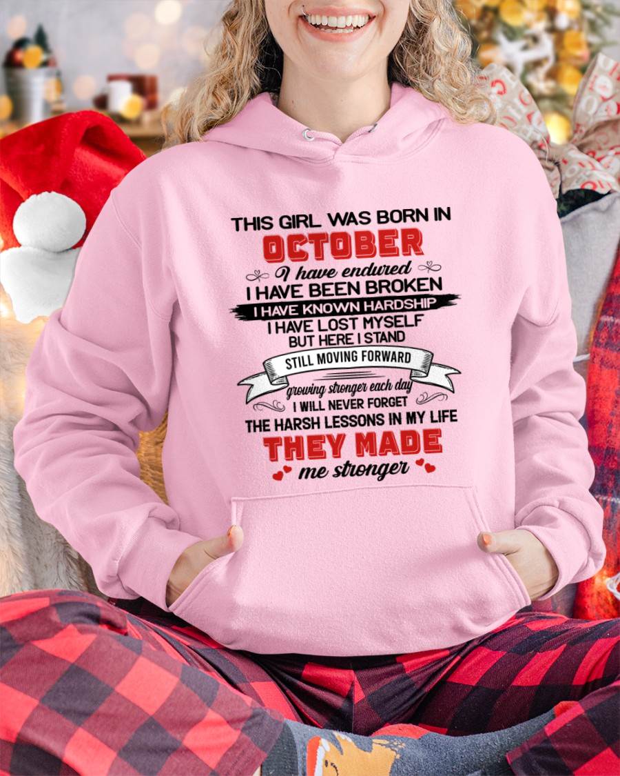 OCTOBER - EVERY HARD LESSON MADE ME STRONGER - FOR WOMEN - TLEE10 (SKU2602-22-10)